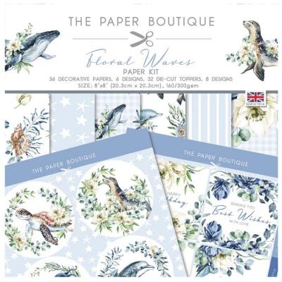 The Paper Boutique Floral Waves Designpapier - Paper Kit